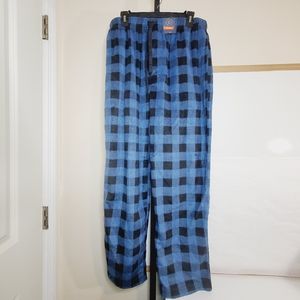 St John's Bay Blue Black Buffalo Check Plaid Pajama Pants